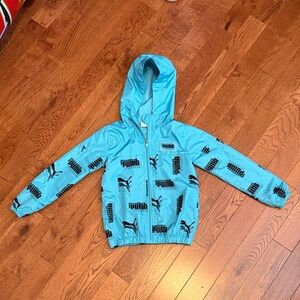 Puma Kids Aqua Blue windbreaker